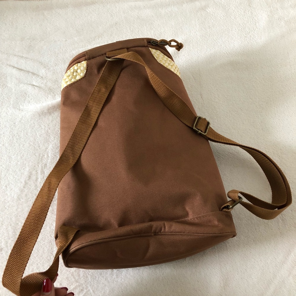 Brown Woven Lunchbox Backpack - Picture 5 of 8